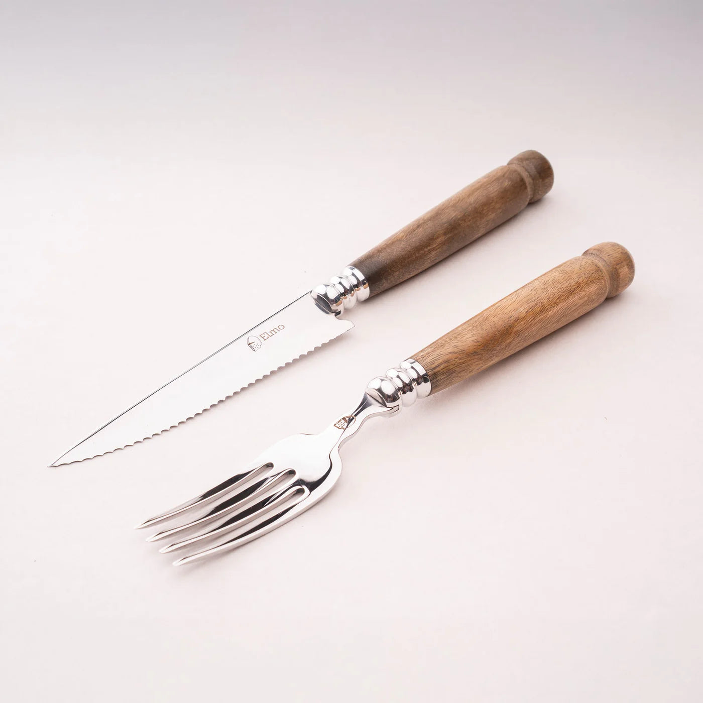 Elmo Wood Handle Cutlery Set
