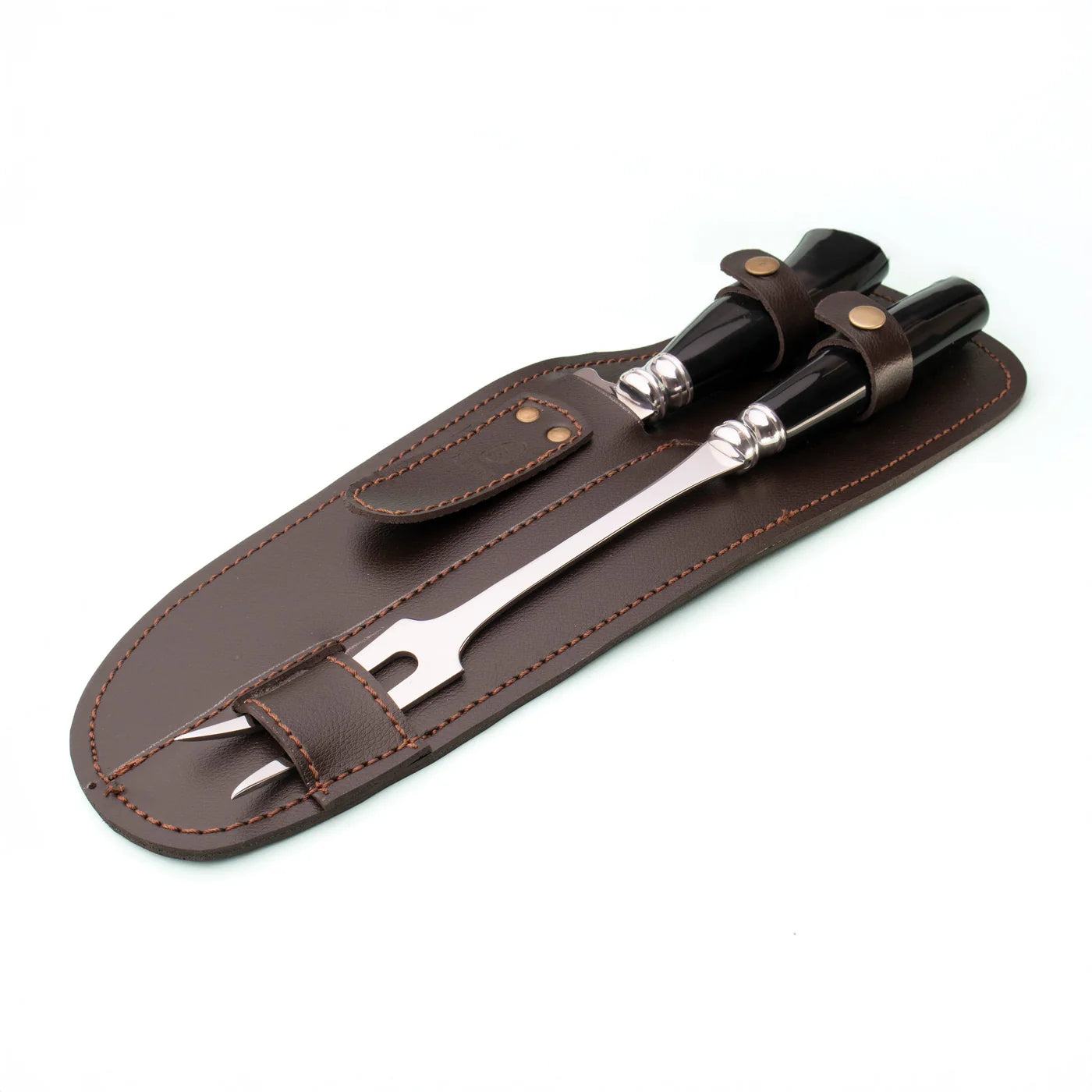 AL 8" Knife & Fork Set – Horn Handle
