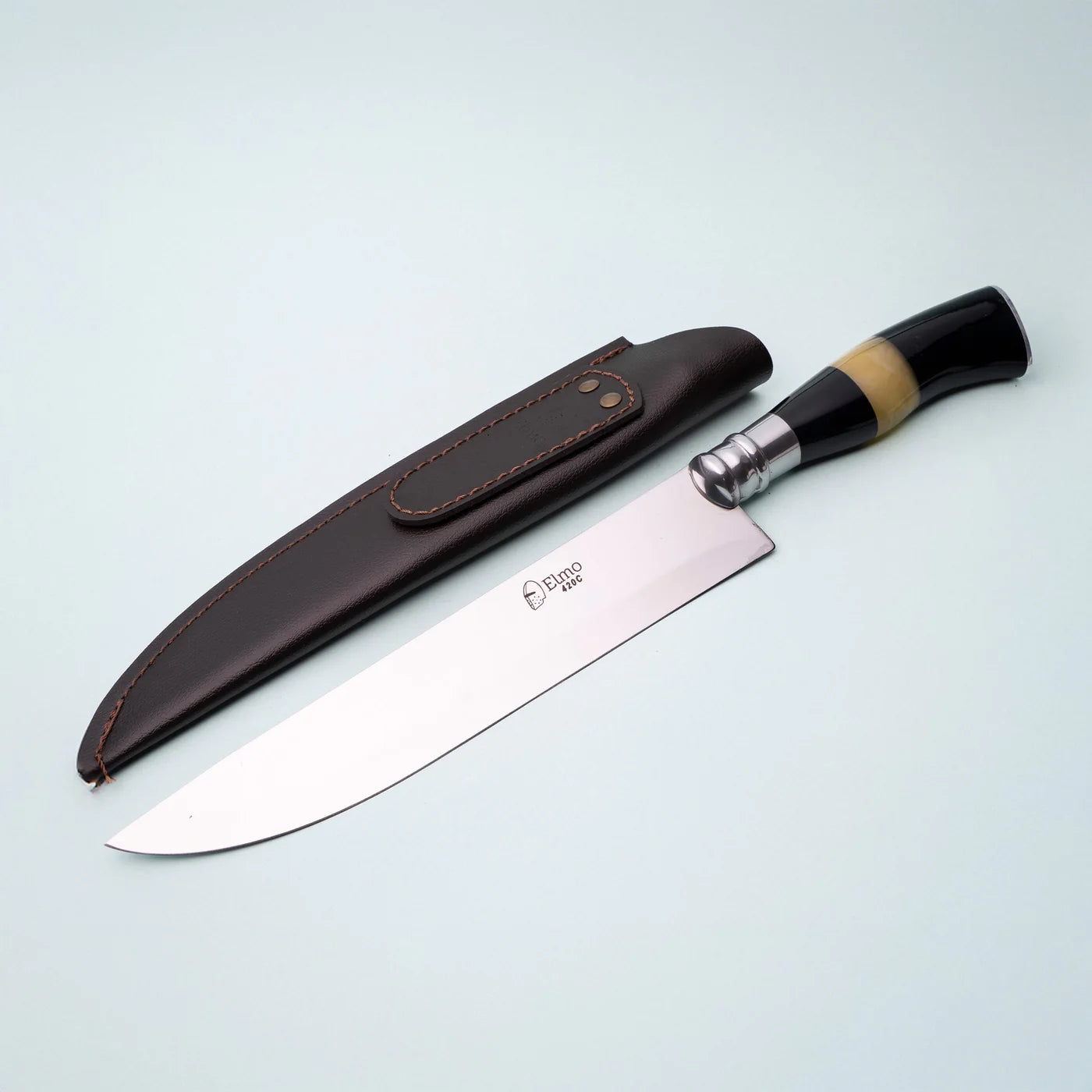 Elmo AL 7" Horn & Bone Handle Knife