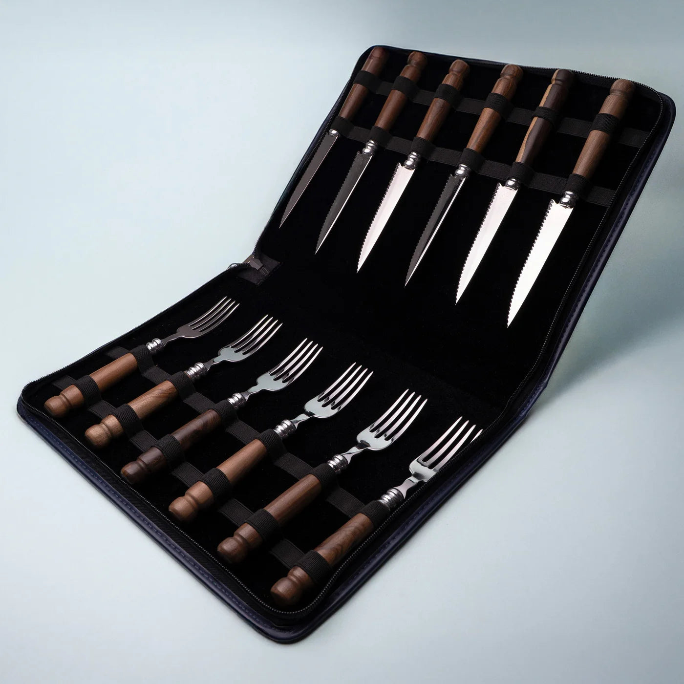 Elmo 12-Piece Wood Handle Steak Set