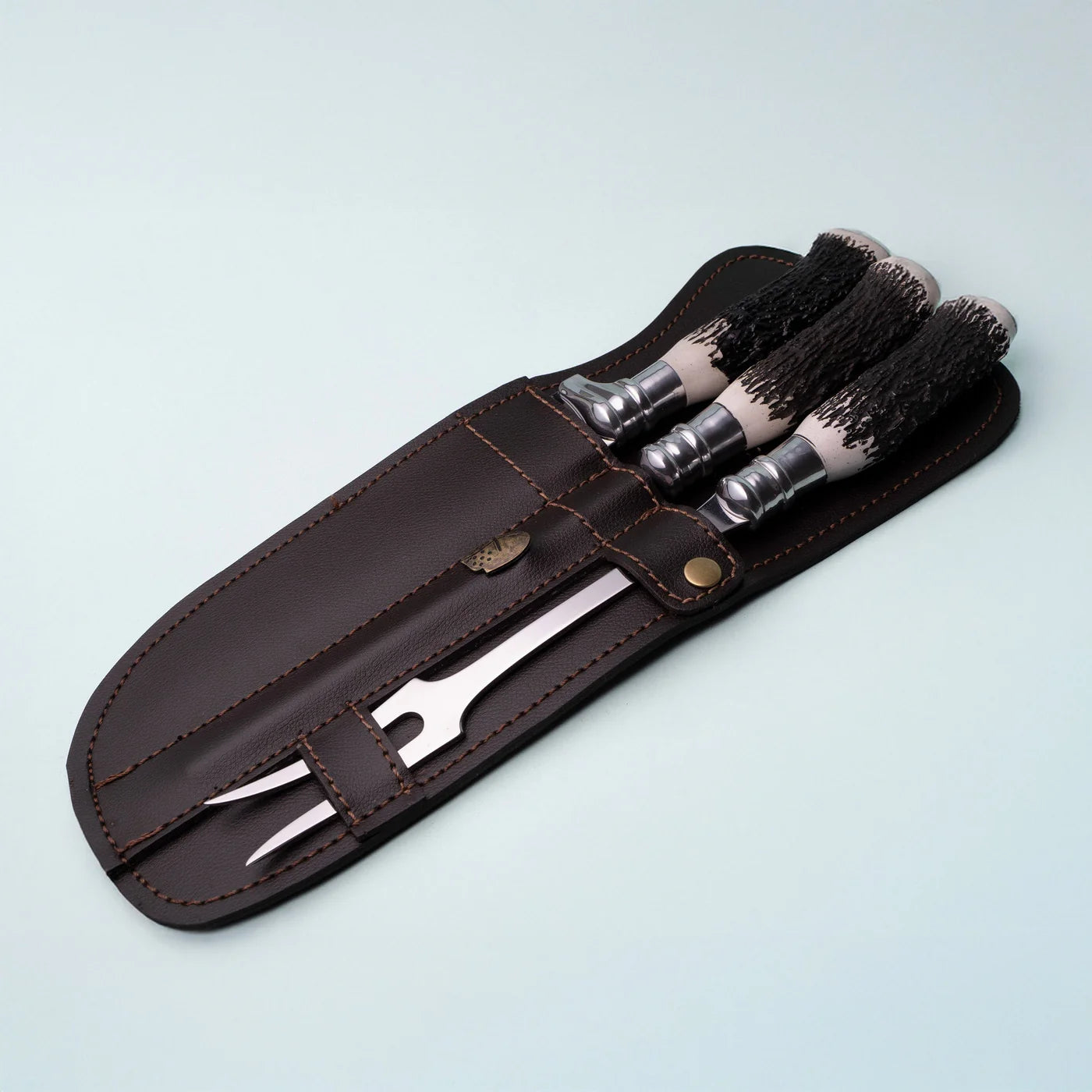 AL 3-Piece Stag Handle Set