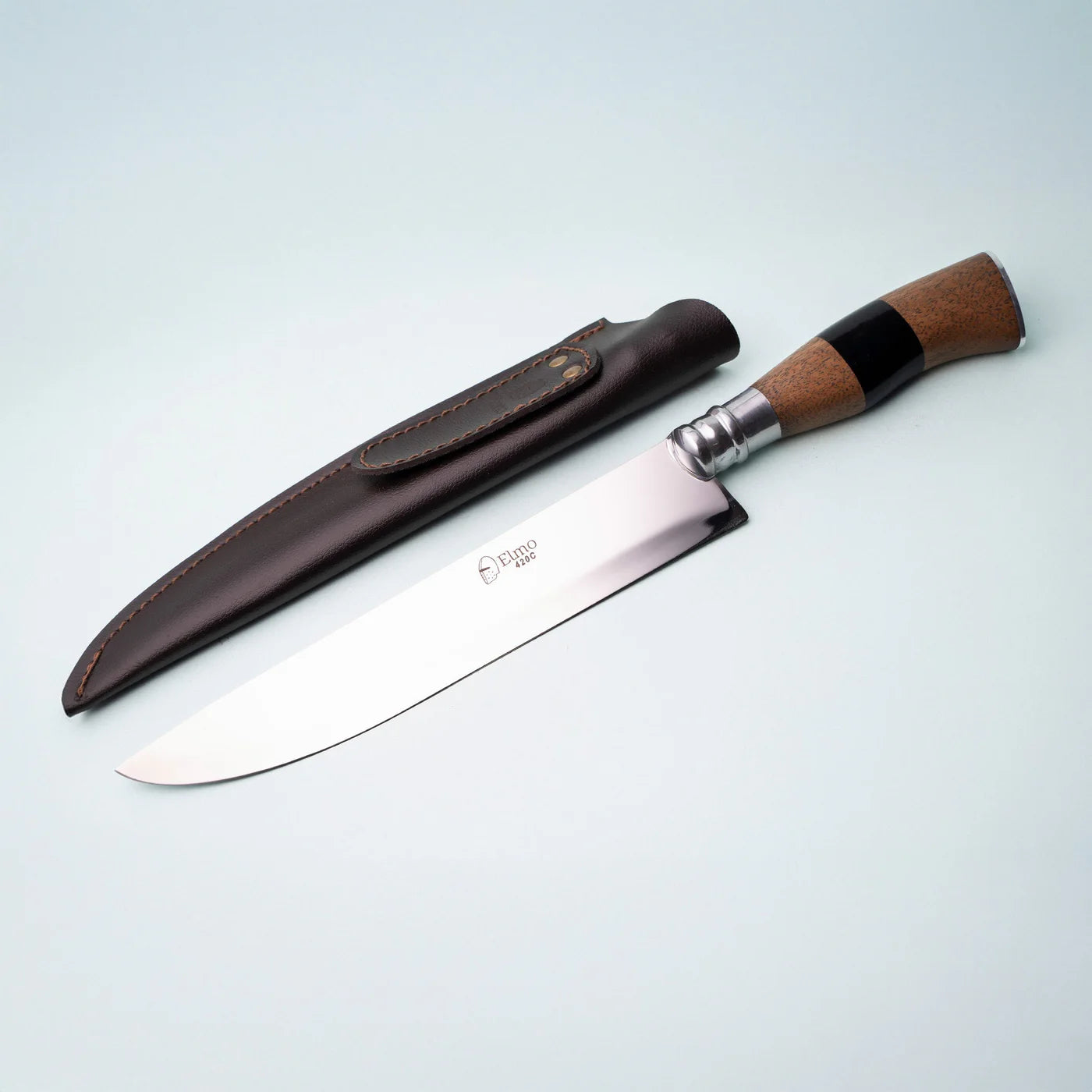 Elmo AL 7" Wood & Horn Handle Knife