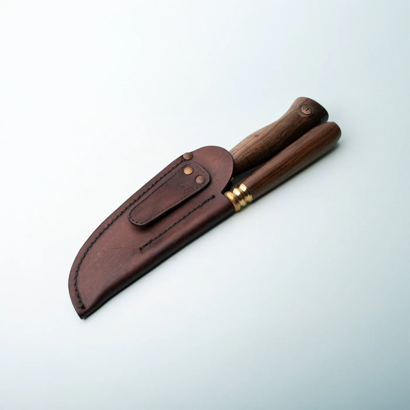 5" Wood Handle Knife & Honing Steel Set