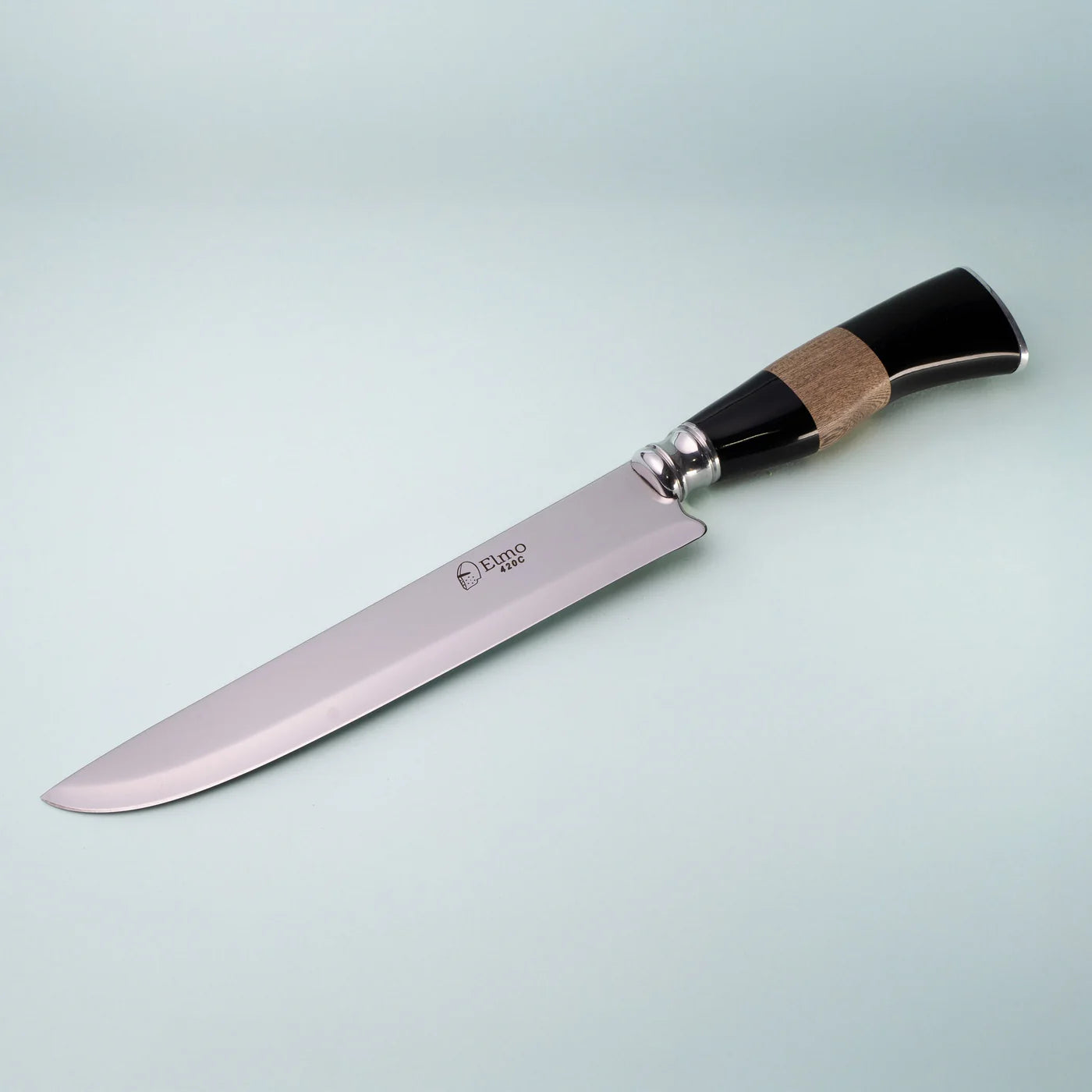 Elmo AL 7" Horn & Wood Handle Knife