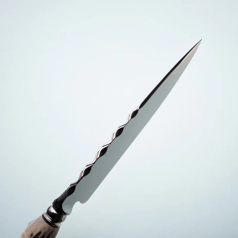 Forged 8" Stag Handle Knife