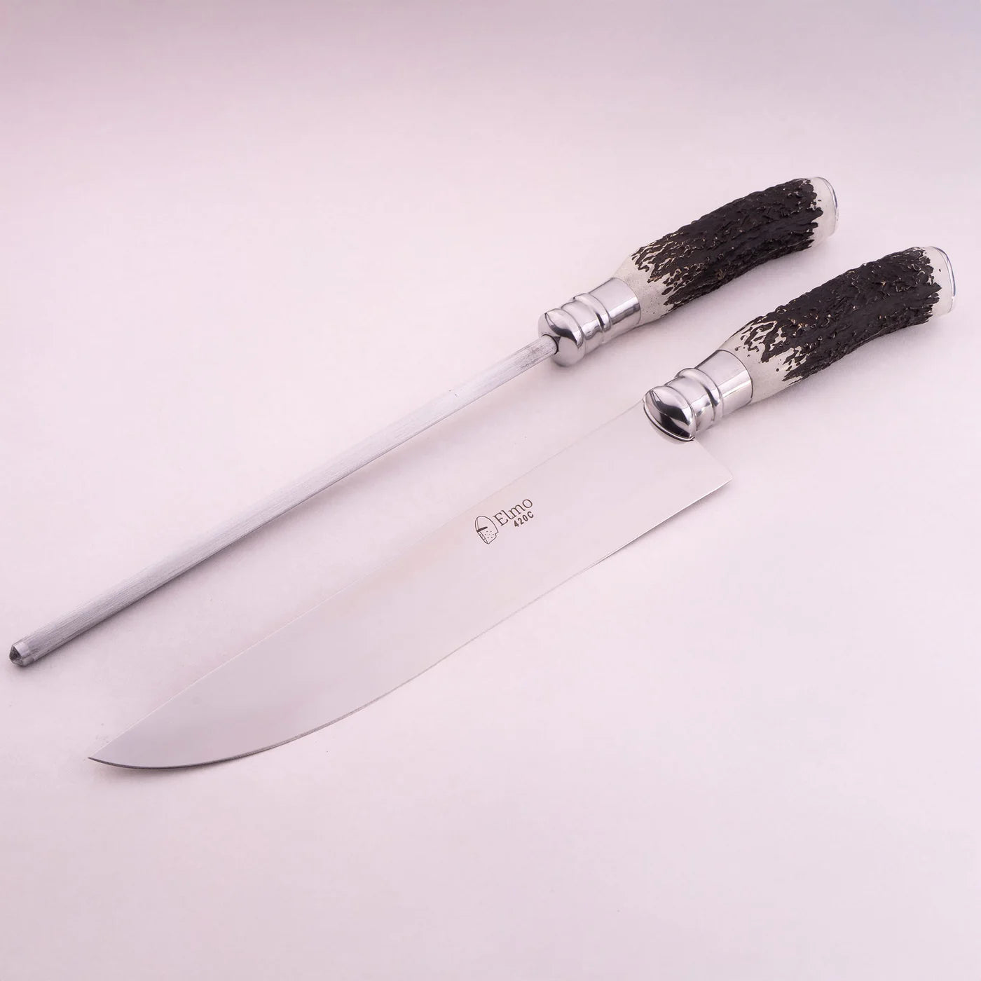 AL Knife & Honing Steel Set – Stag Handle