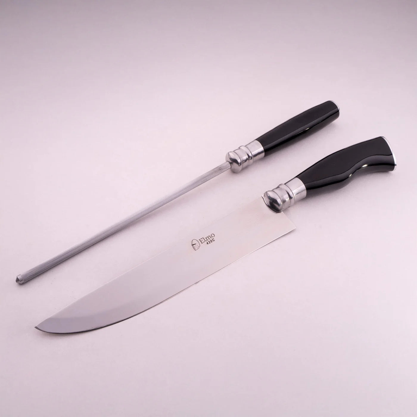 AL Knife & Honing Steel Set – Horn Handle