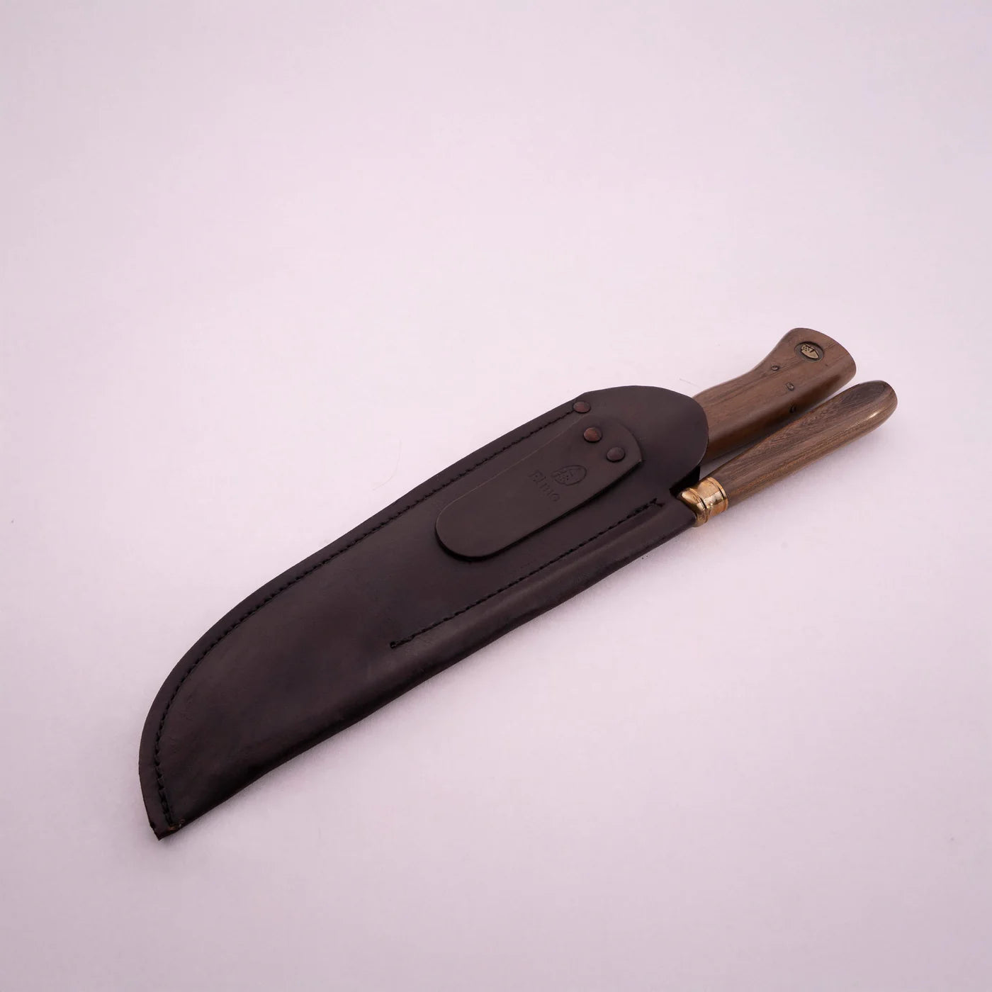 8" Wood Handle BBQ Knife & Honing Steel Set